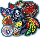 Unique Embroidered skull patches